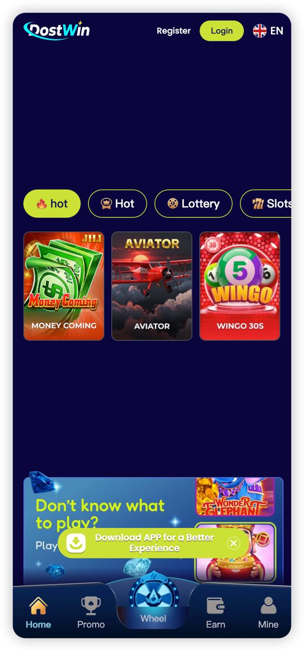 DostWin platform interface preview